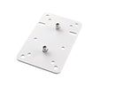 K&M 24352 Adapter Panel 1, White, 69,9 x 127 mm - M8, Steel