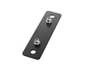 K&M 24358 Adapter Panel 5, Black, 115 mm - M10, Steel