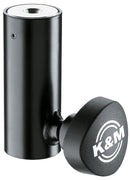 K&M 24528 Reducer Flange, Black, Length 100 mm, Secured by Locking Screw, Steel