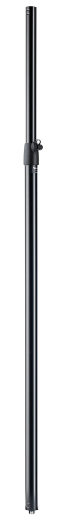 K&M 24623 Distance Rod, Black, 2-Piece Folding Design, Locking Screw and Safety Hook, Height 1,400-2,400 mm, Max Load 25 kg, For Precise and Vertical Fit, Steel
