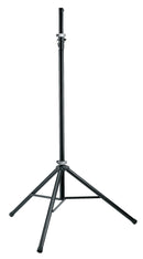 K&M 24625 Lighting Stand, Black, 2-Piece Folding Design, Clamping Lever and Safety Pin, Height 1,800-3,220 mm, Lightweight Stand, Aluminum