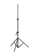 K&M 24730 Wind-Up Stand 3000, Black, 3-Piece Folding Design, Hand Crank with Push-Button System and Locking Screw, Height 1,405-3,000 mm, Steel Extension Tubes, Aluminum
