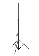 K&M 24740 Wind-Up Stand 4000, Black, 3-Piece Folding Design, Hand Crank with Push-Button System and Locking Screw, Height 1,715-4,000 mm, Steel Extension Tubes, Aluminum