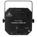 Eliminator Furious Three RG, 3 FX in One Lighting Effect, Moonflower, Wash, and Laser Combo