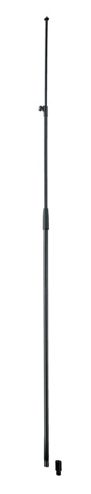 K&M 26007 Microphone Stand - Tube Combination, Black, 3-Piece Folding Design, Clutch/clamping Element with Locking Screw, Height 1,120-3,150 mm, Extendable to More Than 3 m, Adapter 21950 Included