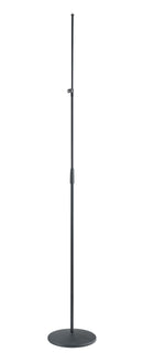 K&M 26007 Microphone Stand - Tube Combination, Black, 3-Piece Folding Design, Clutch/clamping Element with Locking Screw, Height 1,120-3,150 mm, Extendable to More Than 3 m, Adapter 21950 Included