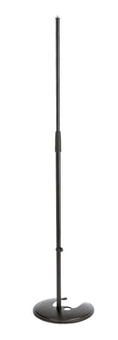 K&M 26045 Stackable Microphone Stand, Black, 2-Piece Folding Design, Clutch, Height 870-1,575 mm, Steel