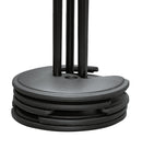 K&M 26045 Stackable Microphone Stand, Black, 2-Piece Folding Design, Clutch, Height 870-1,575 mm, Steel