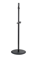 K&M 26737 Speaker Stand Ring Lock, Black, 2-Piece Folding Design, Spring-Loaded Bolt and Locking Screw, Height 1,125-1,810 mm, Patented Expanding Mandrel System Ring Lock