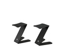 K&M 26773 Table Monitor Stand Z-Stand, Structured Black, Pack of 2, Height 253 mm, Max Load 15 kg, Steel