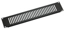 K&M 28452 Ventilation Panel, Black, With Ventilation Slots, Steel