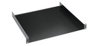 K&M 28481 19" Rack Shelf, Black, In 1, 2 and 3 Spaces, 300 mm or 380 mm Deep, Steel
