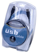 Accu-Cable USBAMAF6, 6 ft Male to Female