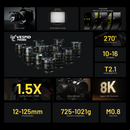 DZOFILM Vespid FF 21mm T2.1 PL & EF mount, Vista Vision Full-Frame Coverage, Interchangeable PL and EF Mount, 46.5mm Image Circle, Manual Focus and Iris, M77 Front Filter