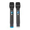 American Audio WM219, 2 Channel Handheld UHF Wireless Microphones, Receiver with Individual Frequency Search and Volume Control, 2 XLR Outputs and One 1/4 Inch Mixed Output