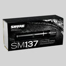 Shure SM137-LC, Professional Instrument Condenser Microphone, Cardioid Condenser Microphone, includes zipper pouch and microphone clip