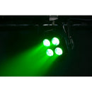 Eliminator Mega Hex L Par, Compact Lightweight LED Hex Par, 4 x 20 Watt RGBLA+UV LEDs, High CRI