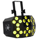 Eliminator Mega Wash 24, High Powered Wash Fixture with Wash and Chase Effects, 24 x 20 Watt HEX LEDs