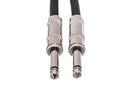 HOSA - Cloth Guitar Cable, Hosa Straight to Same, 18 ft, Blue/Green/White