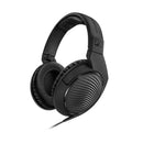 SENNHEISER HD 200 PRO Dynamic Stereo Headphone, 32 Ω, Closed, Over-ear, Coiled Cable 3 m, Minijack 3,5 mm, 6,3 mm adapter included