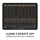 ADJ myDMX 5, Table Top DMX Light Control Software for Mac or PC, 2 DMX Universe, 3D Visualizer, Timeline Feature, App Based Control Option