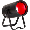 ADJ COB Cannon LP200X, Full Size Housing High Powered COB Wash Effect Now with Aria X2, 80 Degree Beam Angle, 200 Watt LED RGBAL Lime LED Source, Includes Two Optional Lens, 40 and 50 Degree, Omega Bracket Included for Pendant Mounting Purpose, Power in