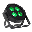 Eliminator Mega Hex L Par, Compact Lightweight LED Hex Par, 4 x 20 Watt RGBLA+UV LEDs, High CRI