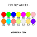 ADJ Vizi Beam CMY, Compact CMY Color Mixing Moving Head Fixture Featuring 310 Watt Osram Sirius HRI Discharge Lamp, 6000 Hour, 17 Static Gobos, 1 x 16 Facet Circular, 1 x 6 Facet Linear Prism, Prism Overlay