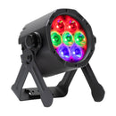 ADJ ElectraPix Par 7, IP65 Par, Battery Powered, 7 x 20 Watt HEX LED Rgbaluv Individual Pixel Control, Backround RGB LEDs, Aria X2 Wireles, 20 Degree Diffusion Filter, L Track System