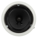 RCF PL 60, 6" Twin-Cone Flush Mounting Ceiling Speaker, White, 6W, 70-100V