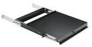 K&M 49070 Sliding Shelf, Black, Security Lock for Uncontrolled Reverse Motion, Steel
