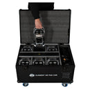 ADJ Element H6 Pak Chr, Pack Includes Six IP54 Battery Powered Fixtures with Chrome Finish, 4 x 20 Watt RGBA LEDs, 17 Degree Beam Angle, WiFLY Wireless DMX, Includes Road Case with On Board Charging System
