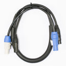 Accu-Cable AC5PPCON3, 3 ft - 5-Pin DMX & PowerCon Link Cables