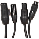 Accu-Cable SPD125, 12 Ft 5 Pin DMX and IP65 Link Cable