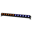 ADJ UBL12H, 1 Meter Linear Lime Infused Bar, 12 x 20 Watt HEX LED's, RGBAL Plus UV 17 Degree Beam Angle, High CRI of 90, Includes 20 Degree Diffusion Lens