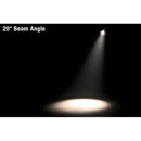 ADJ Par Z100 3K2, LED Par Can with 100 Watt LED 3000K, Manual Various Zoom Settings, 9-30 Degree Beam Angle, High CRI of 90