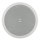 RCF PL 60, 6" Twin-Cone Flush Mounting Ceiling Speaker, White, 6W, 70-100V