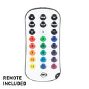 Eliminator Mega Hex L Par, Compact Lightweight LED Hex Par, 4 x 20 Watt RGBLA+UV LEDs, High CRI