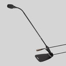 Shure CVG18D-B/C, 18” (45.7 cm) Gooseneck Microphone with Integrated Desktop Base and inline preamp, Gooseneck Mic Black W/ Base, 18 Inch