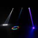 ADJ Vizi Beam CMY, Compact CMY Color Mixing Moving Head Fixture Featuring 310 Watt Osram Sirius HRI Discharge Lamp, 6000 Hour, 17 Static Gobos, 1 x 16 Facet Circular, 1 x 6 Facet Linear Prism, Prism Overlay