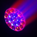 Eliminator Mega Par Z Wash, Compact Zoom Par, 19 x 15W RGBW LEDs, 10-60 Degree Motorized Zoom, 3 Ring Color Control