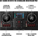 Numark Mixstream Pro+, Standalone DJ Controller with 7-Inch Touchscreen, Built-In Speakers and Wi-Fi Streaming