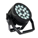 ADJ 18P Hex IP, High Powered Outdoor IP65 Rated HEX Par with 6 in 1 Hex LEDs, 18 x 12 Watt RGBAW+UV, Outdoor PowerCon True1 In/Out, IP Rated 5 Pin DMX, Rubber Covers, Linkable, 30 Degree Beam Angle