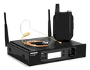 Shure GLXD14R+/MX53-Z3, The GLXD-D+ Dual Band Wireless Rack System features the premium MX153 Headworn Earset for high-quality vocal performance applications and the GLXD4R+ half-rack receiver