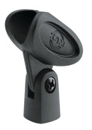 K&M 85035 Microphone Clip, Black, Elastic Mic Support, Plastic