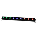 ADJ UBL9H, 1 Meter Linear Lime Infused Bar, 9 x 20 Watt HEX LED's, RGBAL Plus UV 17 Degree Beam Angle, High CRI of 90, Includes 20 Degree Diffusion Lens