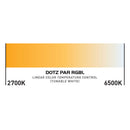 ADJ Dotz Par RGBL, DMX LED Par with 16 x 3.5 Watt Rgbl COB LED 18 Degree with Lens, 60 Degree Beam Angle with Open Lens