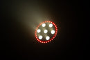 Eliminator Lighting LP 8R, Compact LED Par with 7 x 8W RGBW 4-in-1 Center LEDs and 32 RGB Ring LEDs, Animated Ring Effects, Wireless Remote, 4 DMX Channel Modes