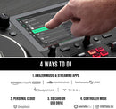 Numark Mixstream Pro+, Standalone DJ Controller with 7-Inch Touchscreen, Built-In Speakers and Wi-Fi Streaming