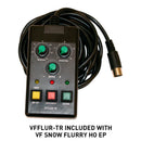 Eliminator VF Snow Flurry HO EP, High Output Snow Machine, 1250 Watt, DMX, Low and High Output Options, Includes Wired Remote